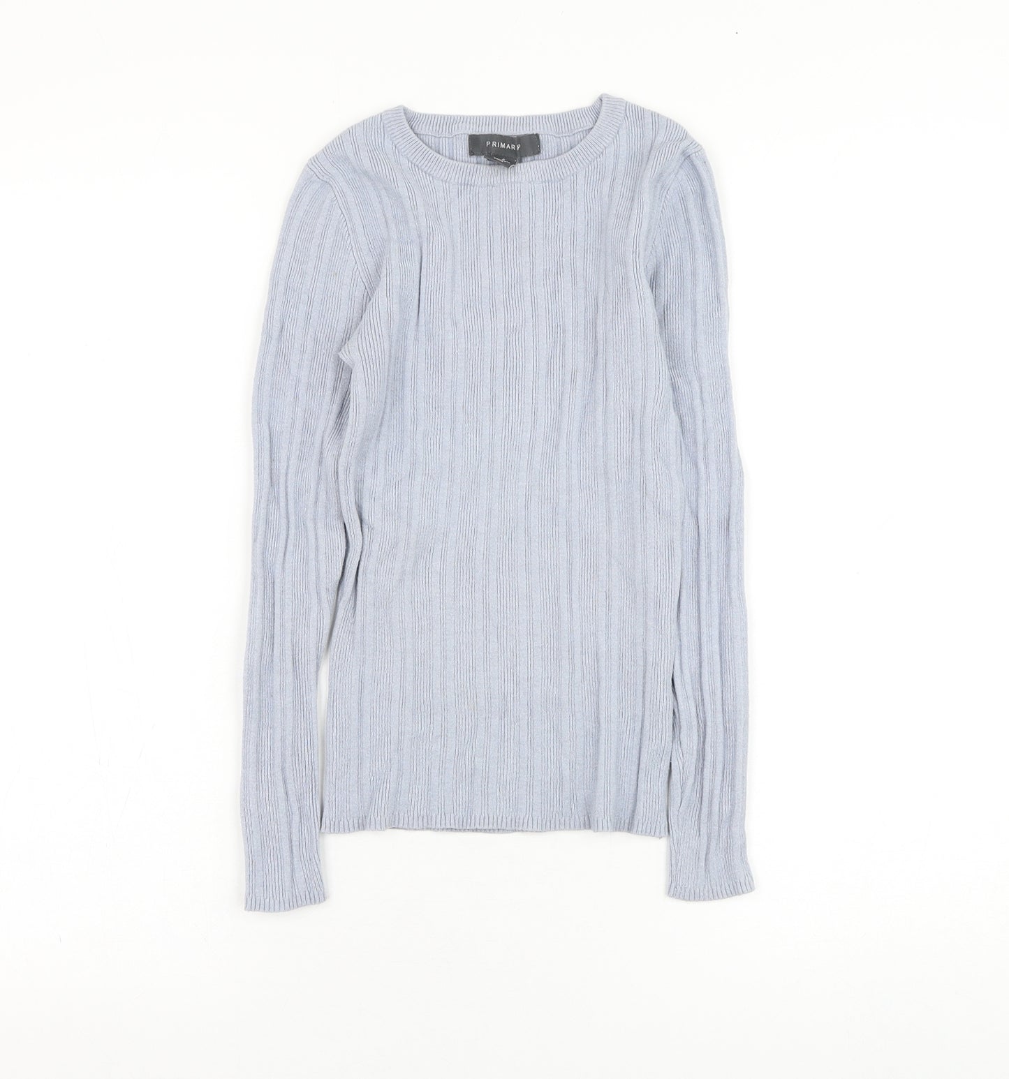Primark Womens Blue Round Neck  Viscose Pullover Jumper Size 10