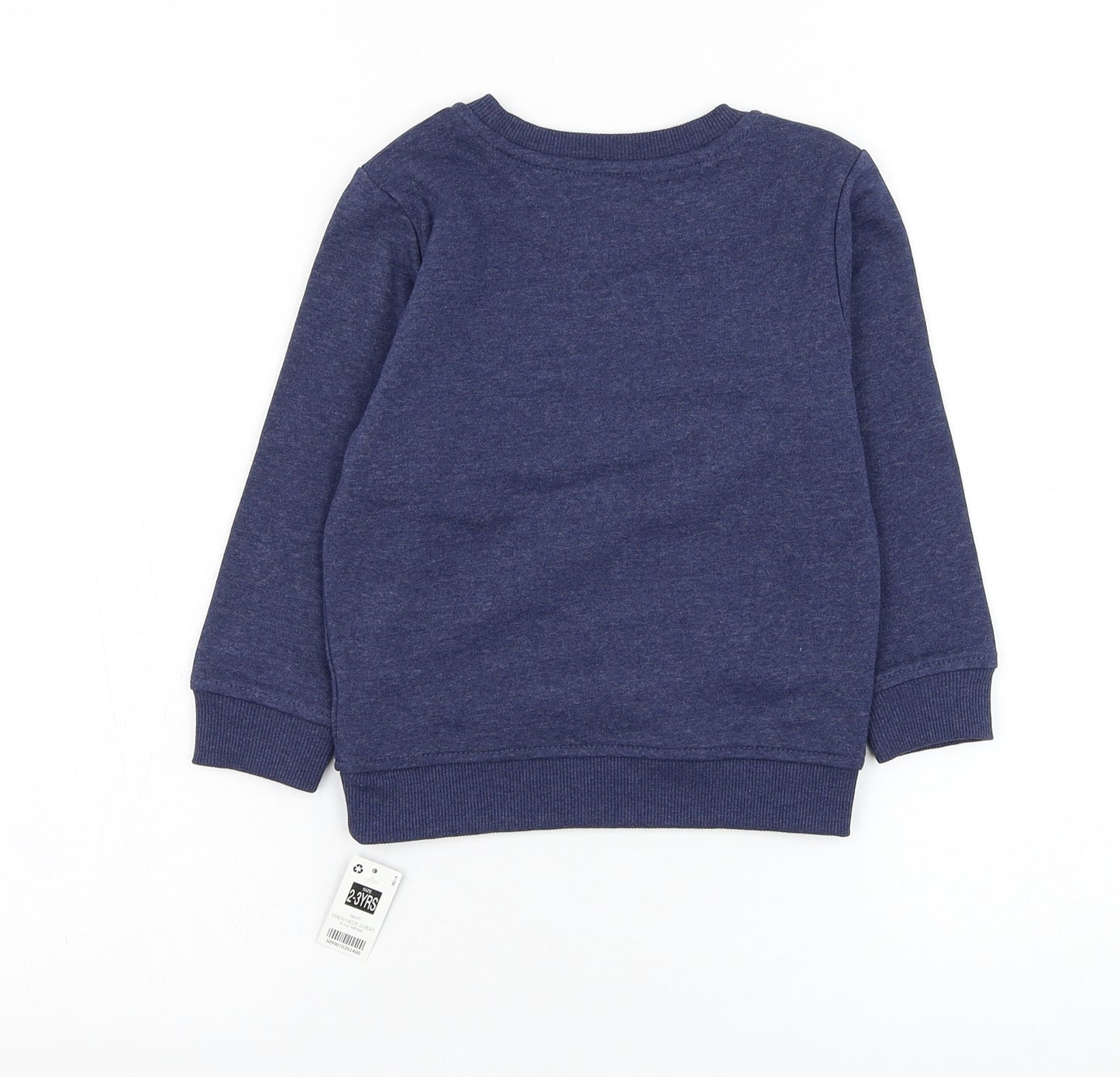 Dunnes Stores Boys Blue  Cotton Pullover Sweatshirt Size 2-3 Years  Pullover - Be Happy