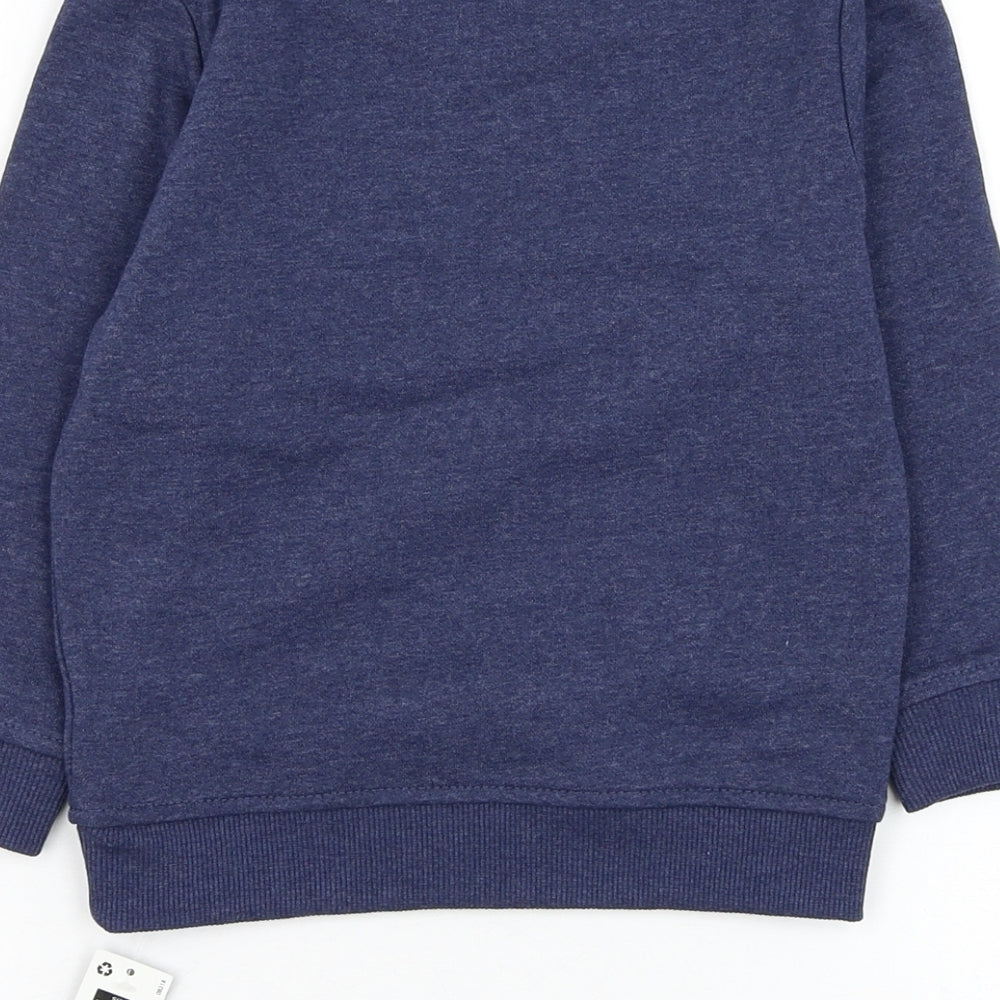 Dunnes Stores Boys Blue  Cotton Pullover Sweatshirt Size 2-3 Years  Pullover - Be Happy