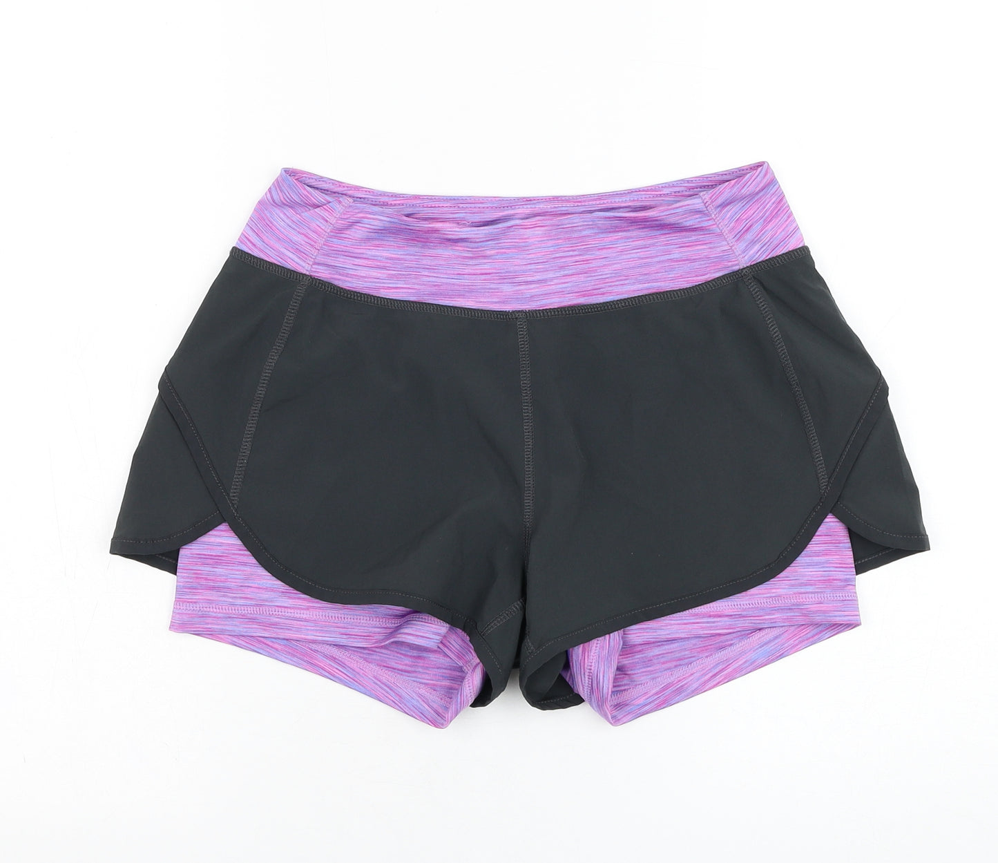 Kyodan Womens Grey  Polyester Athletic Shorts Size M L3 in Regular
