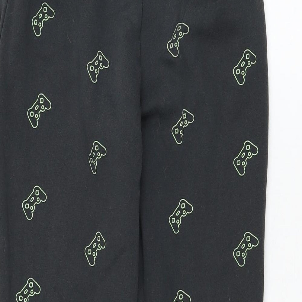 Marks and Spencer Boys Grey  Cotton Jogger Trousers Size 9-10 Years  Regular Drawstring - Gaming
