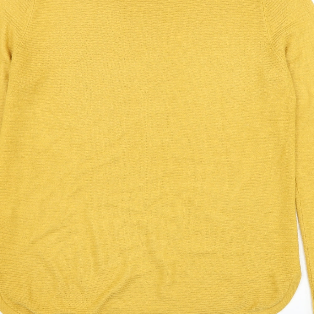 Marks and Spencer Womens Yellow Round Neck  Acrylic Pullover Jumper Size 10