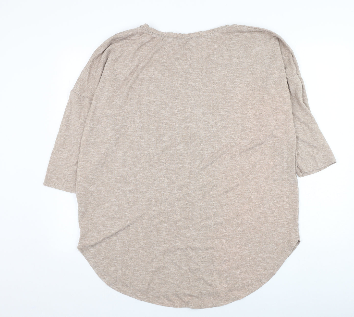 Papaya Womens Brown Round Neck  Viscose Pullover Jumper Size XL