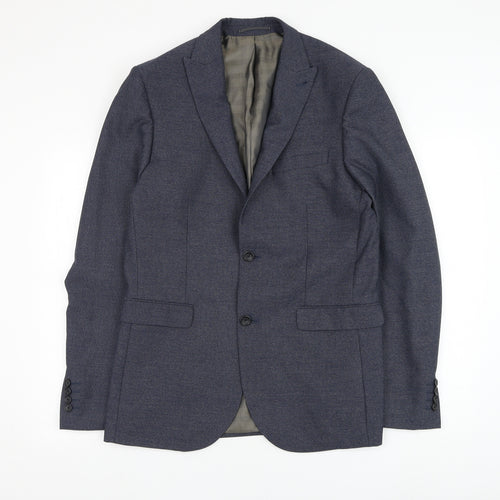 NEXT Mens Blue  Polyester Jacket Suit Jacket Size 40