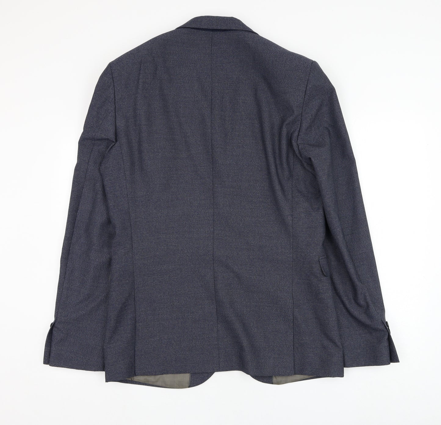 NEXT Mens Blue  Polyester Jacket Suit Jacket Size 40