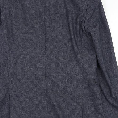 NEXT Mens Blue  Polyester Jacket Suit Jacket Size 40