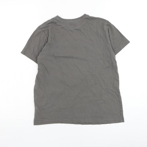 Primark Girls Grey  Cotton Basic T-Shirt Size 10-11 Years Round Neck Pullover - Mindful Souls