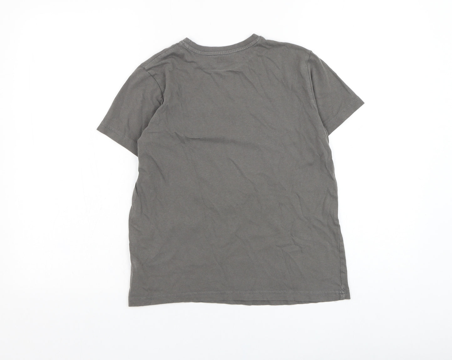 Primark Girls Grey  Cotton Basic T-Shirt Size 10-11 Years Round Neck Pullover - Mindful Souls