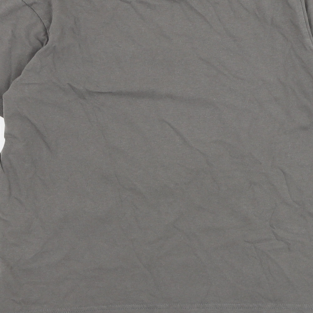 Primark Girls Grey  Cotton Basic T-Shirt Size 10-11 Years Round Neck Pullover - Mindful Souls