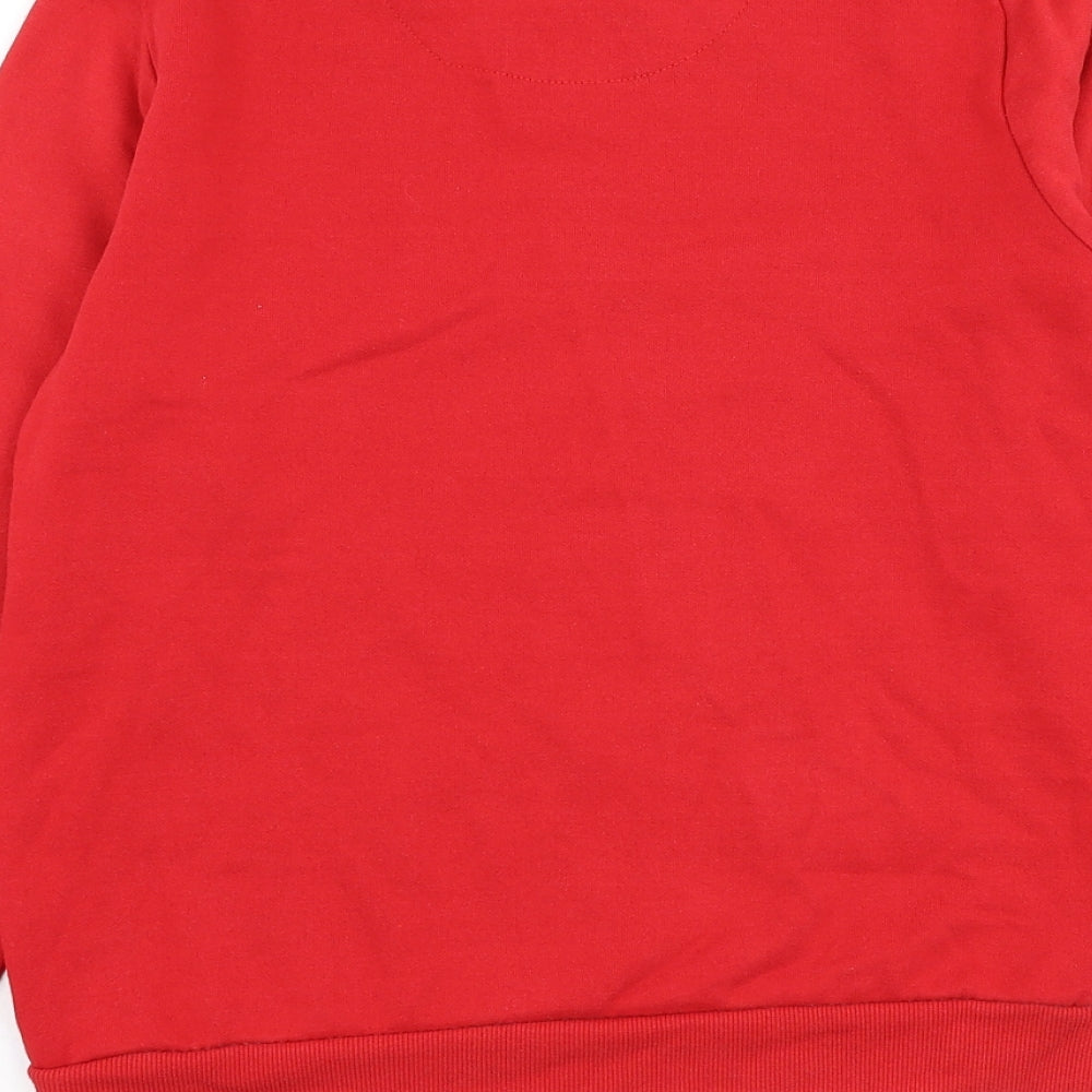 Primark Boys Red  Cotton Pullover Sweatshirt Size 10-11 Years  Pullover - Sk8ter