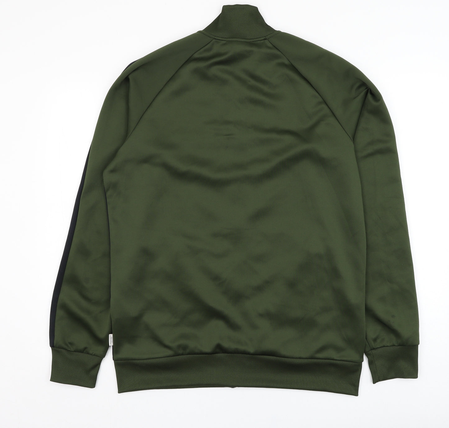JACK & JONES Mens Green  Polyester Full Zip Sweatshirt Size L