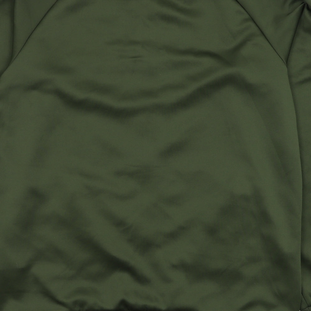 JACK & JONES Mens Green  Polyester Full Zip Sweatshirt Size L