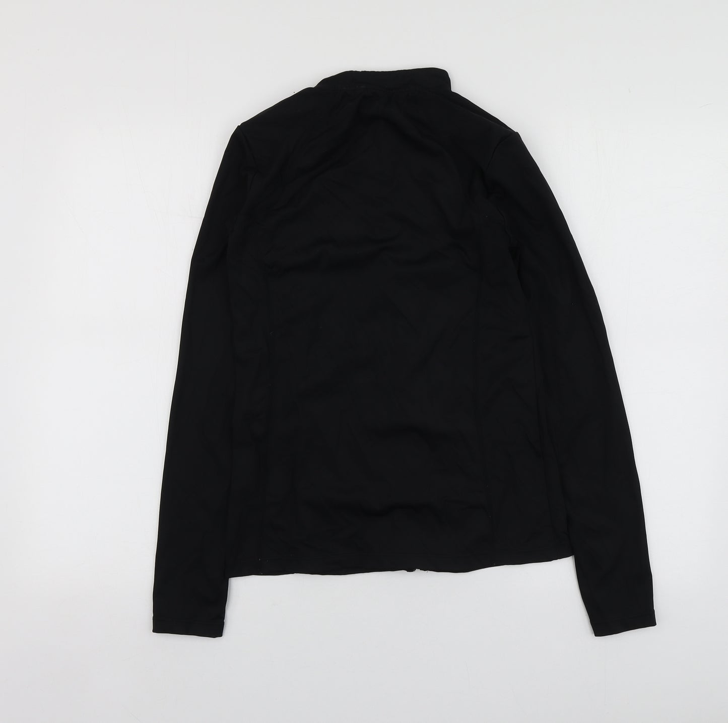 Gym King Womens Black  Polyester Pullover T-Shirt Size 10 Round Neck