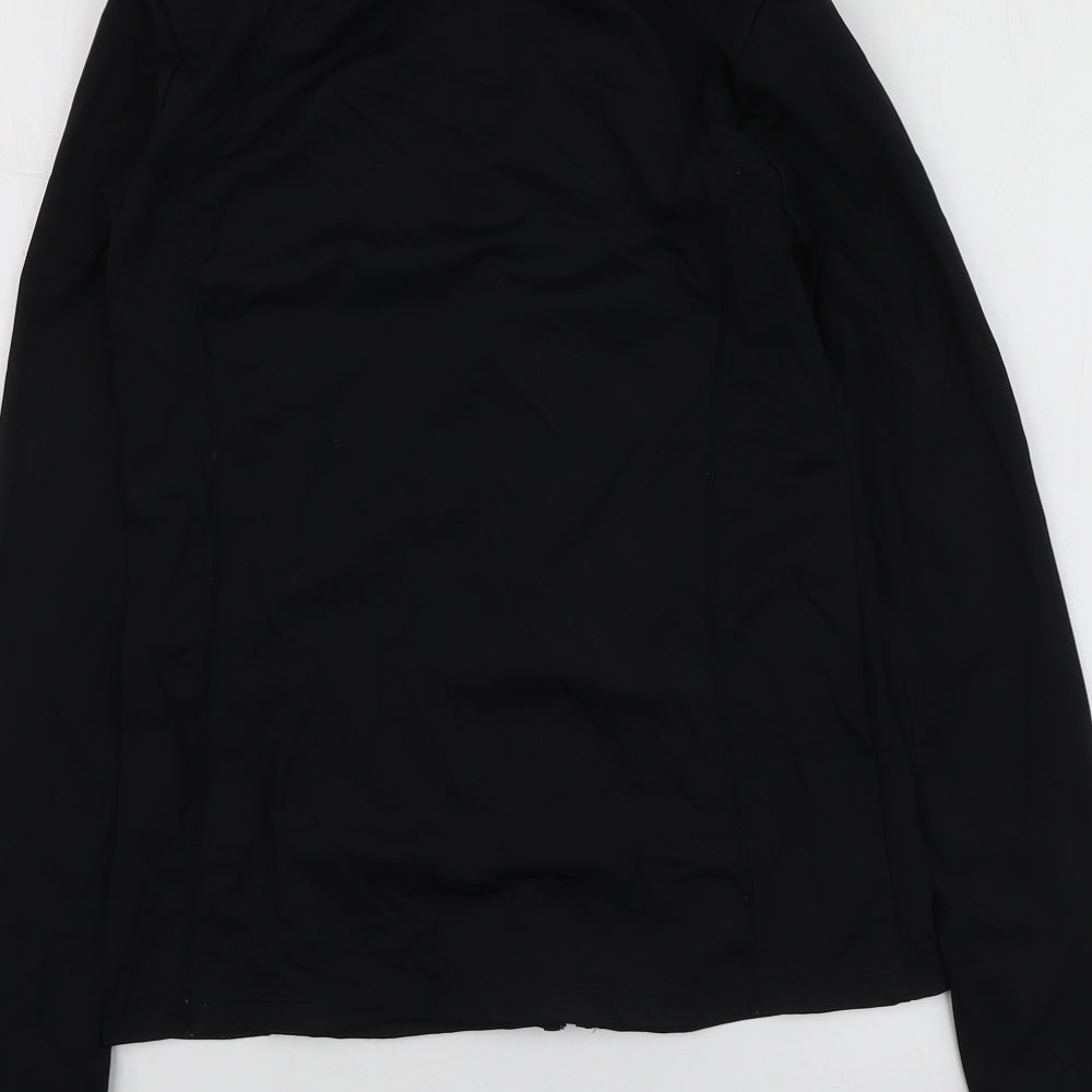 Gym King Womens Black  Polyester Pullover T-Shirt Size 10 Round Neck