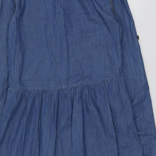 Polo Login Womens Blue  Cotton Skater Dress  Size S  Collared