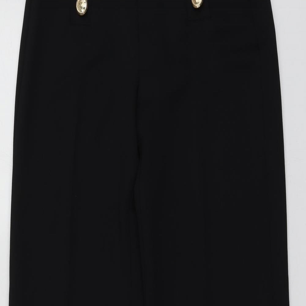 River Island Womens Black  Polyester Trousers  Size 8 L31 in Regular