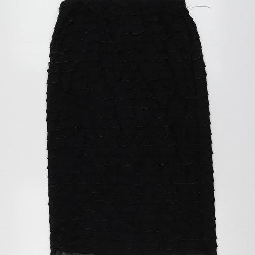 Gerard Womens Black  Polyester A-Line Skirt Size 12