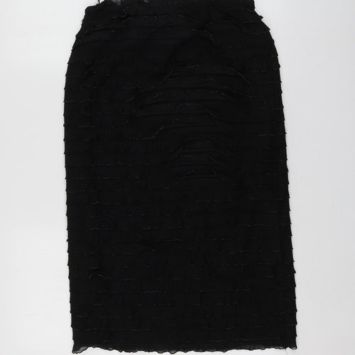 Gerard Womens Black  Polyester A-Line Skirt Size 12