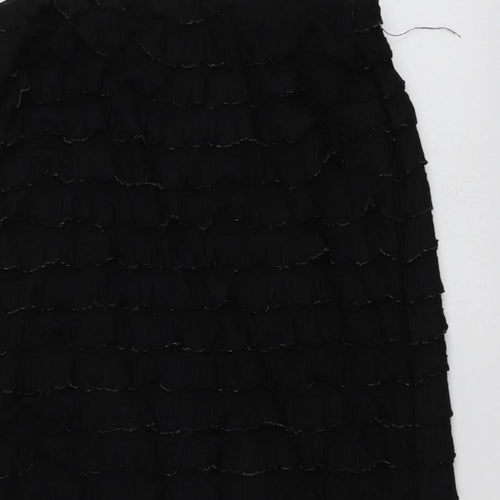 Gerard Womens Black  Polyester A-Line Skirt Size 12
