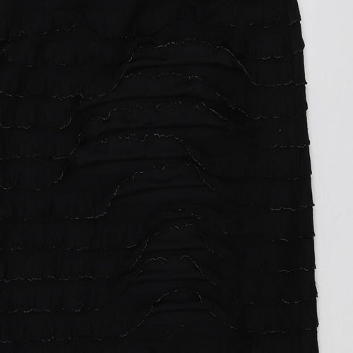 Gerard Womens Black  Polyester A-Line Skirt Size 12