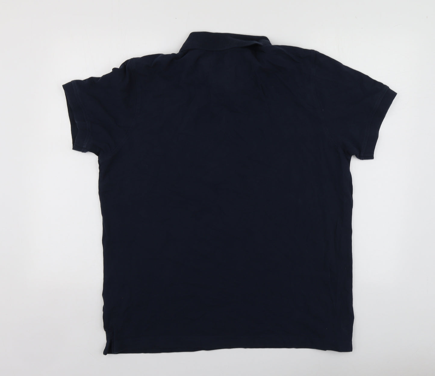 F&F Mens Blue  Cotton  Polo Size L Collared