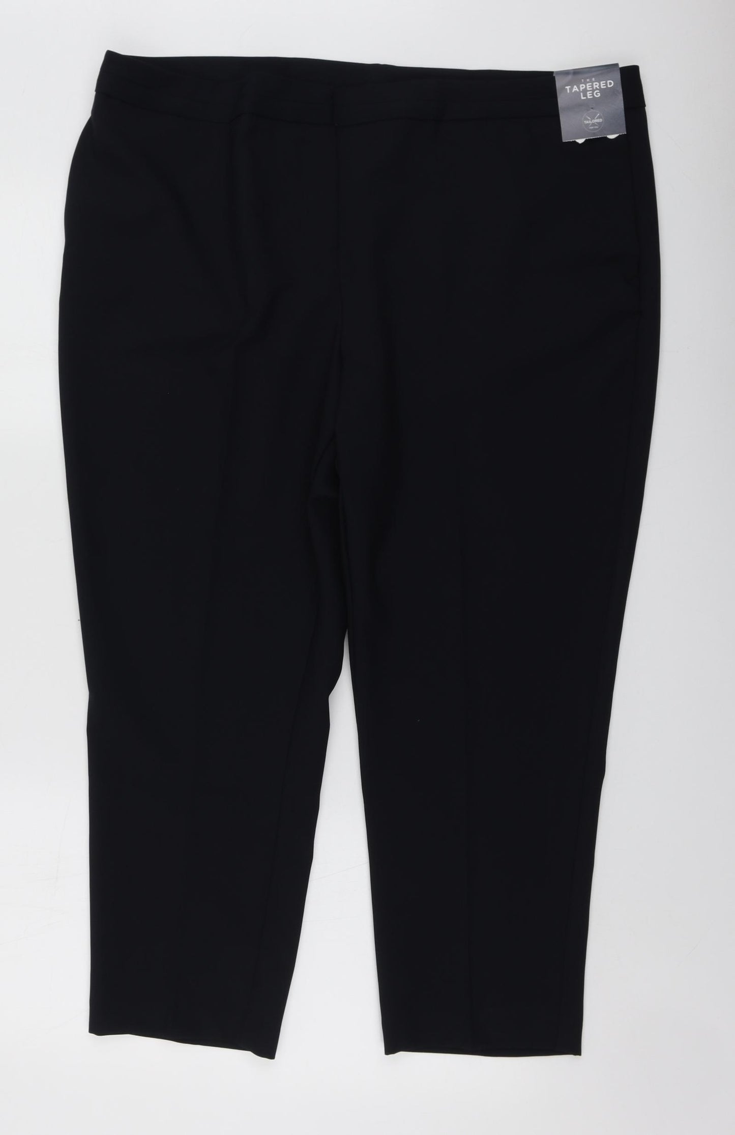 Tapered Womens Blue  Polyester Capri Trousers Size 20 L24 in Regular