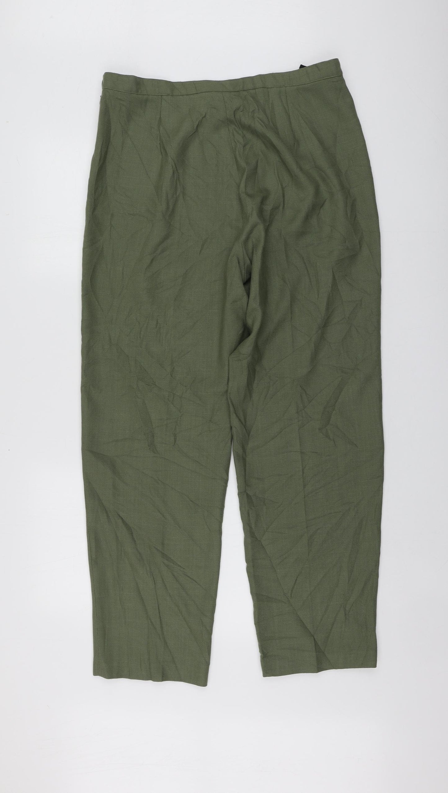 Holmewood Womens Green  Polyester Trousers  Size 18 L28 in Regular