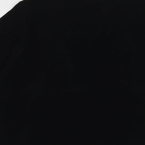 Trawelers Womens Black  Polyester Basic Blouse Size 6 Round Neck