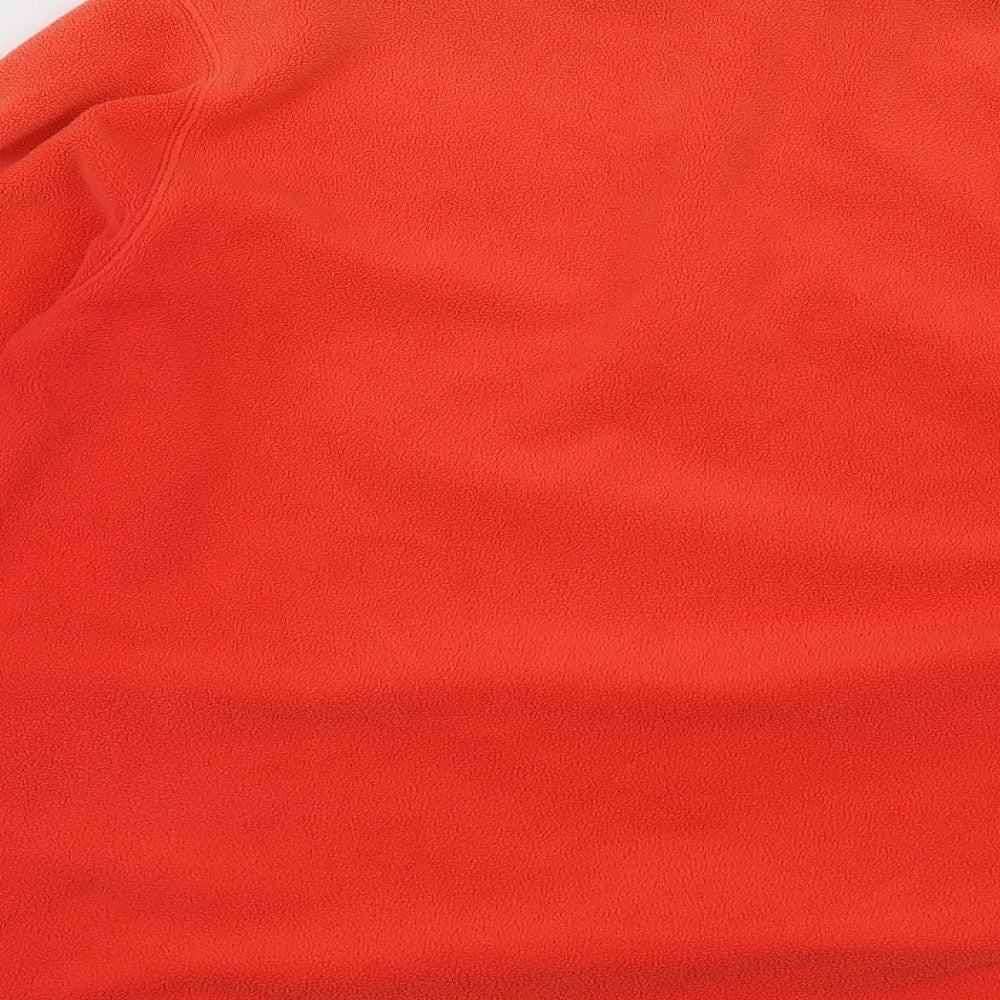 Land's End Womens Orange  Polyester Pullover Hoodie Size XL