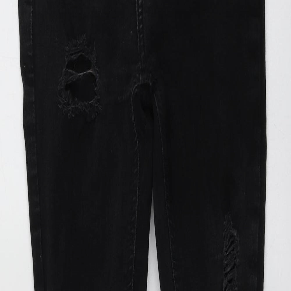 Denim.Co Womens Black  Cotton Skinny Jeans Size 8 L27 in Regular