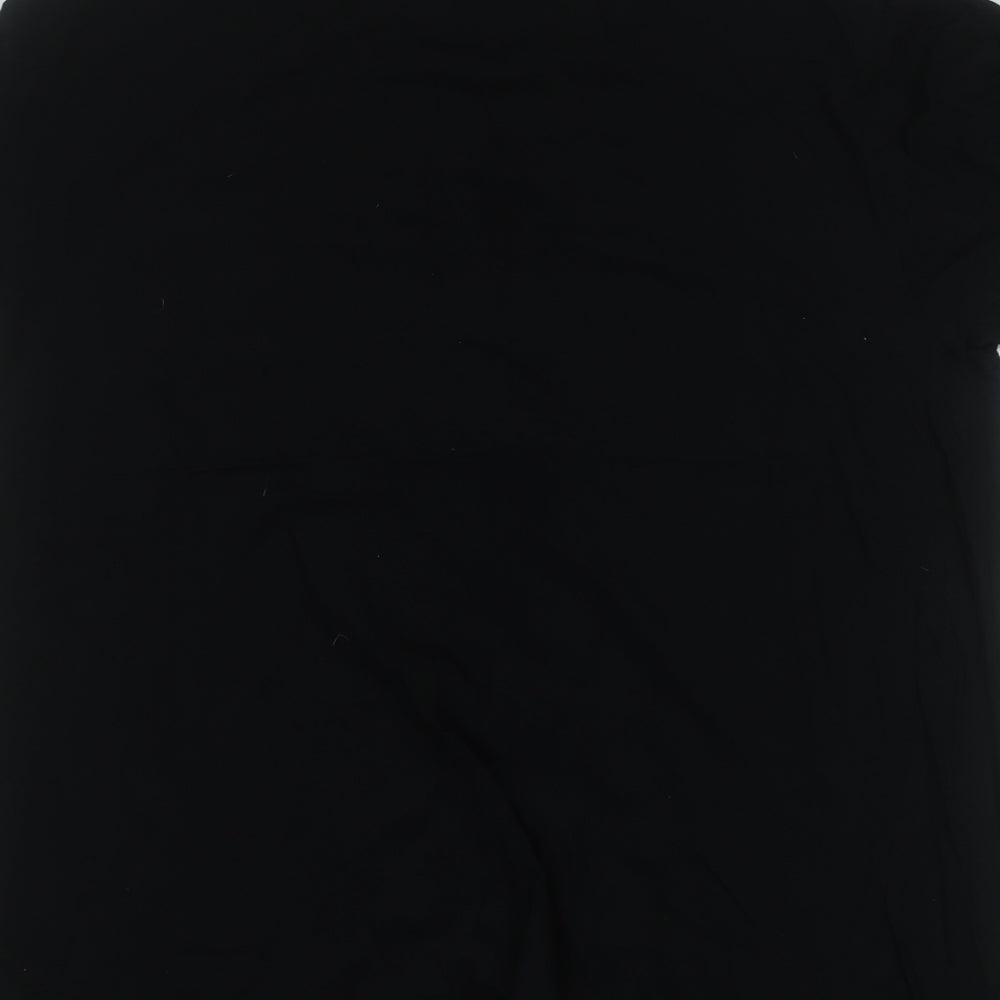 New Look Womens Black  Cotton Basic T-Shirt Size 20 Round Neck - Queen