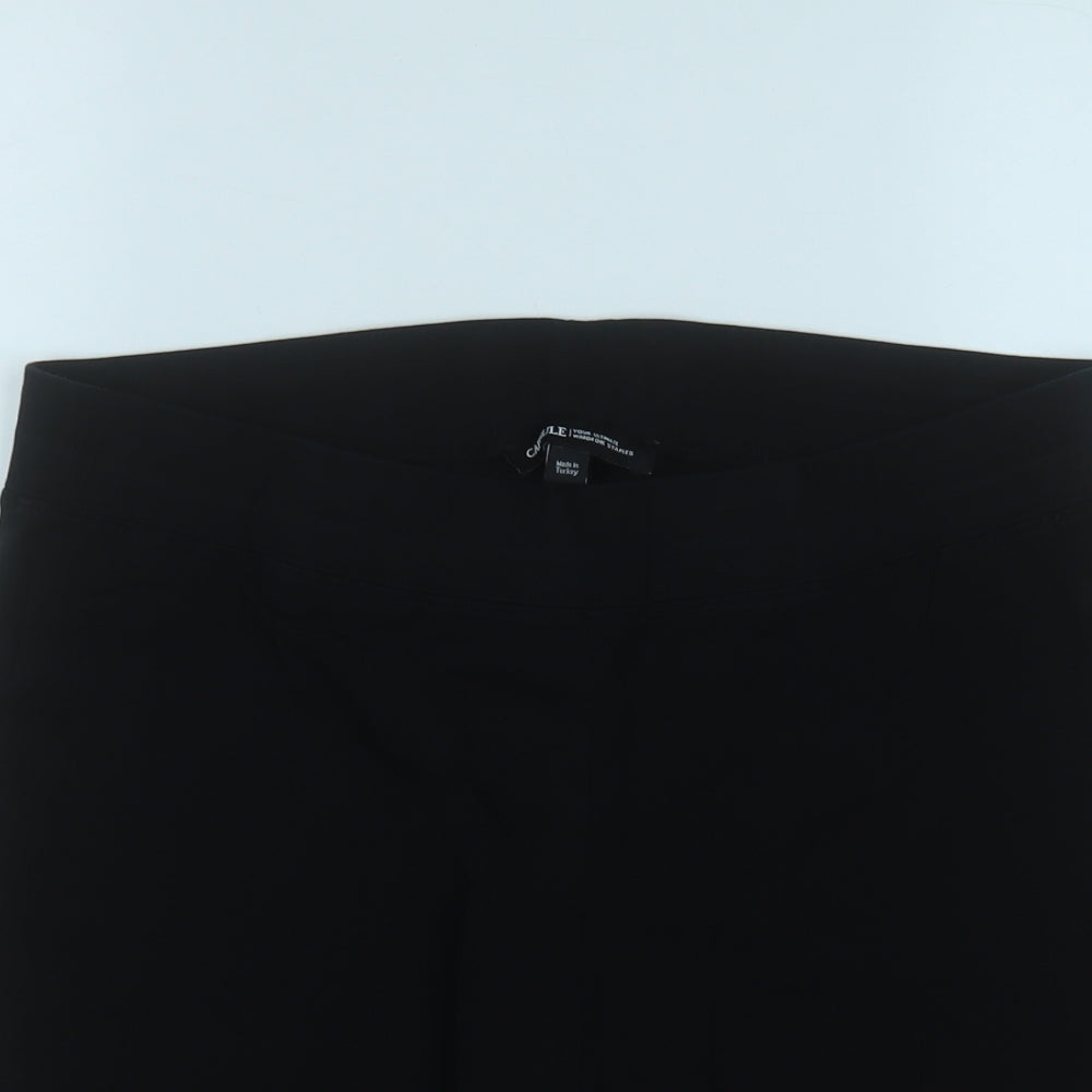 Capsule Womens Black  Polyester Compression Shorts Size 20  Regular