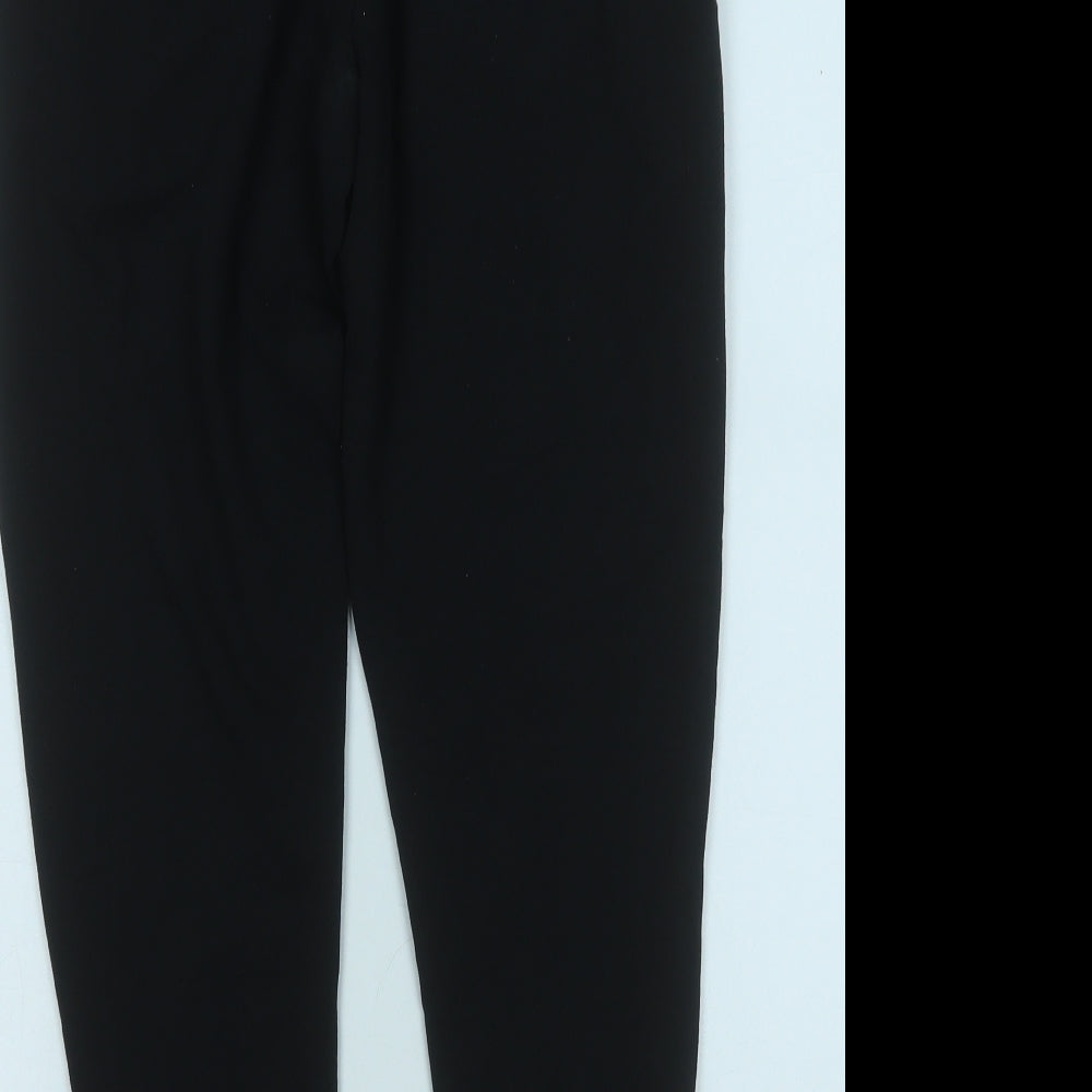 Gymshark Womens Black  Cotton Jogger Trousers Size XS L25 in Regular