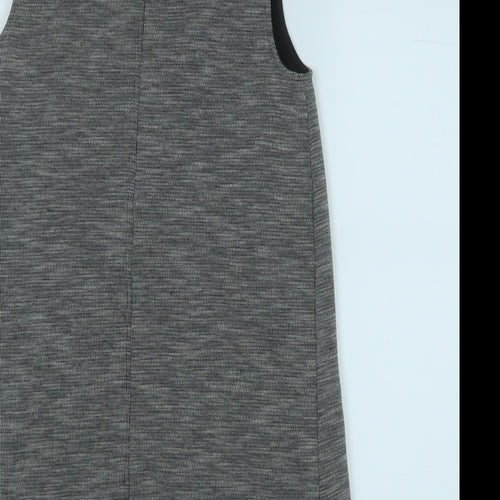 Miss Selfridge Womens Grey Collared  Polyester Cardigan Jumper Size 8