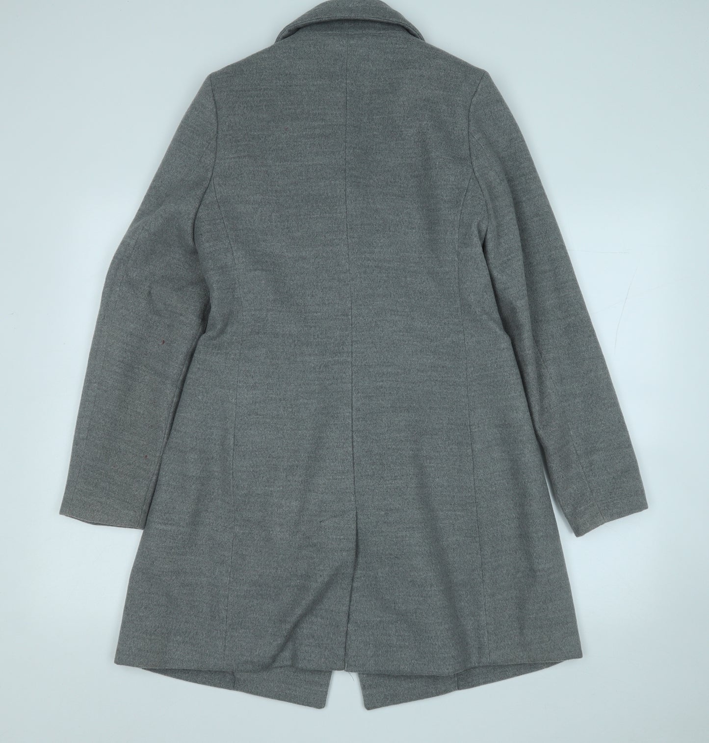 New Look Womens Grey   Trench Coat Coat Size 10