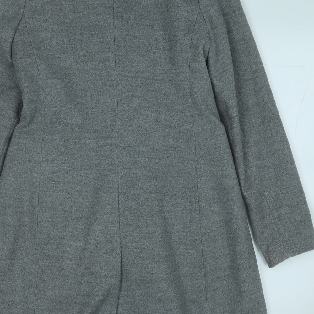 New Look Womens Grey   Trench Coat Coat Size 10