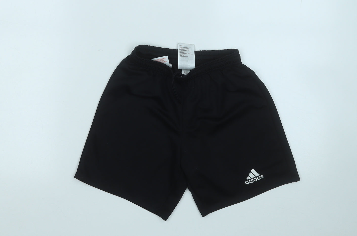 adidas Boys Black  Polyester Sweat Shorts Size 9-10 Years  Regular