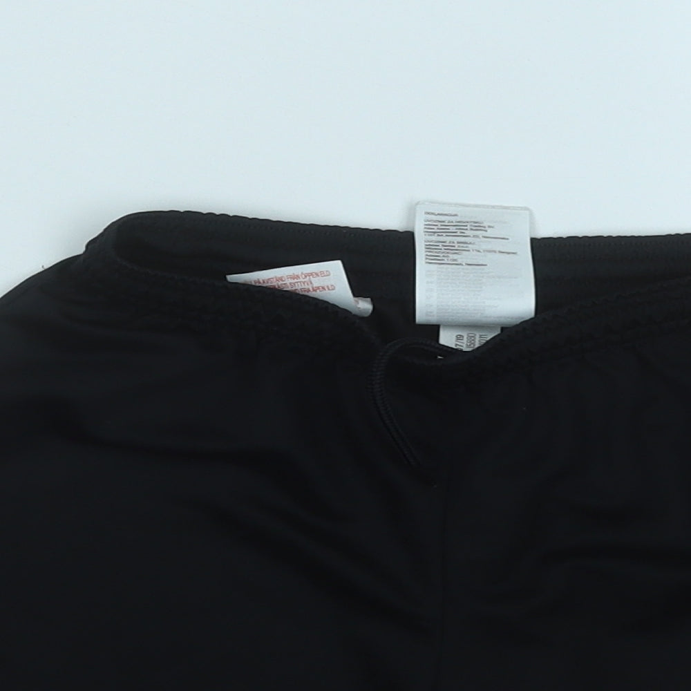adidas Boys Black  Polyester Sweat Shorts Size 9-10 Years  Regular