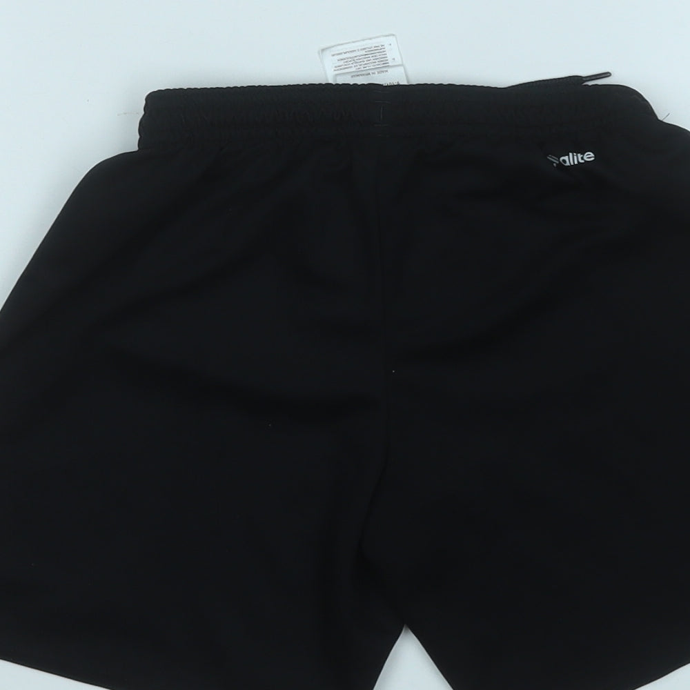 adidas Boys Black  Polyester Sweat Shorts Size 9-10 Years  Regular