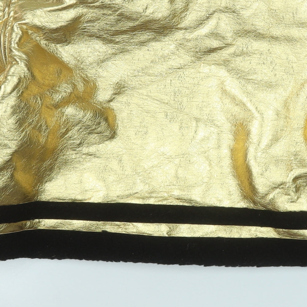 Missguided Womens Gold   Jacket  Size 8