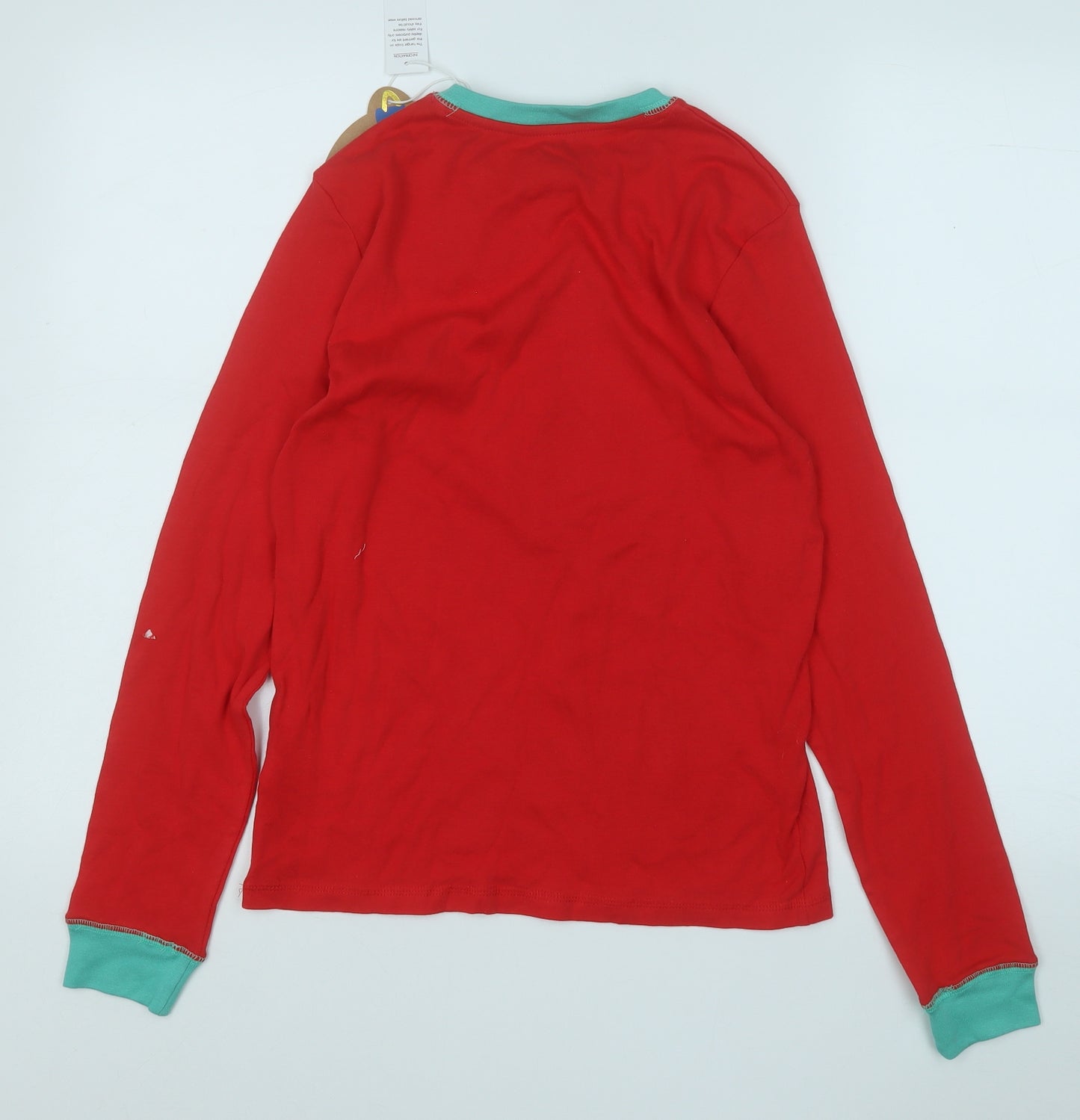 Dunnes Stores Womens Red  Cotton Basic T-Shirt Size S Round Neck