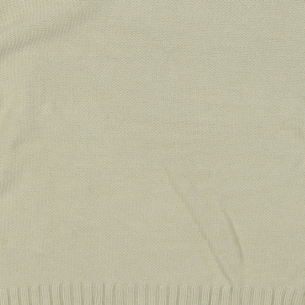 NEXT Womens Beige Round Neck  Cotton Pullover Jumper Size L