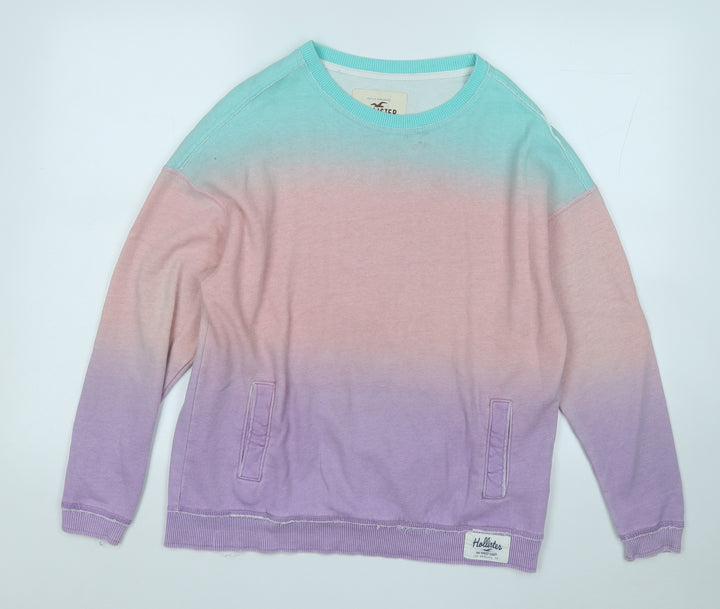 Hollister Womens Multicoloured Cotton Pullover Sweatshirt Size XS