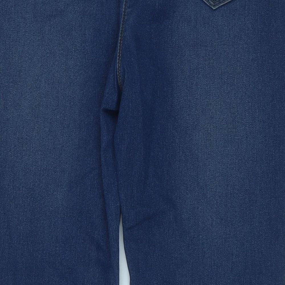 Simply Be Womens Blue  Cotton Bootcut Jeans Size 18 L32 in Regular