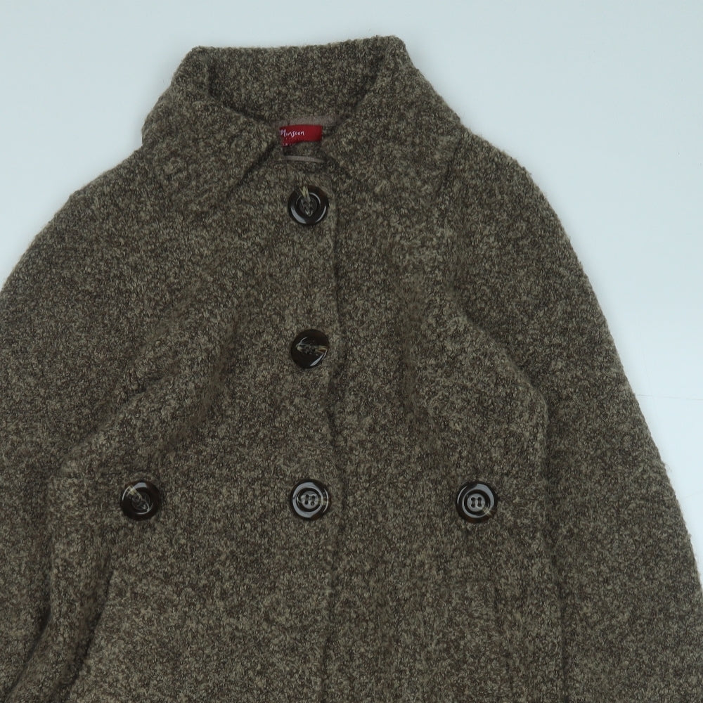 Monsoon Womens Brown   Jacket Coatigan Size 12