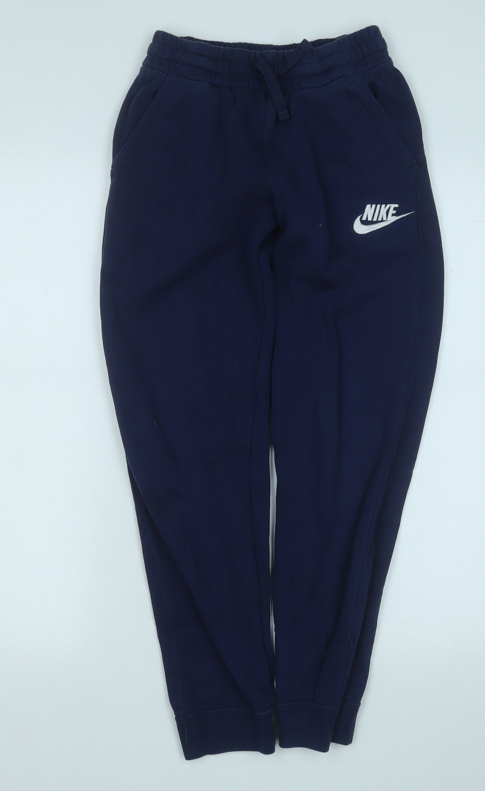 Nike Boys Blue  Cotton Jogger Trousers Size L  Regular