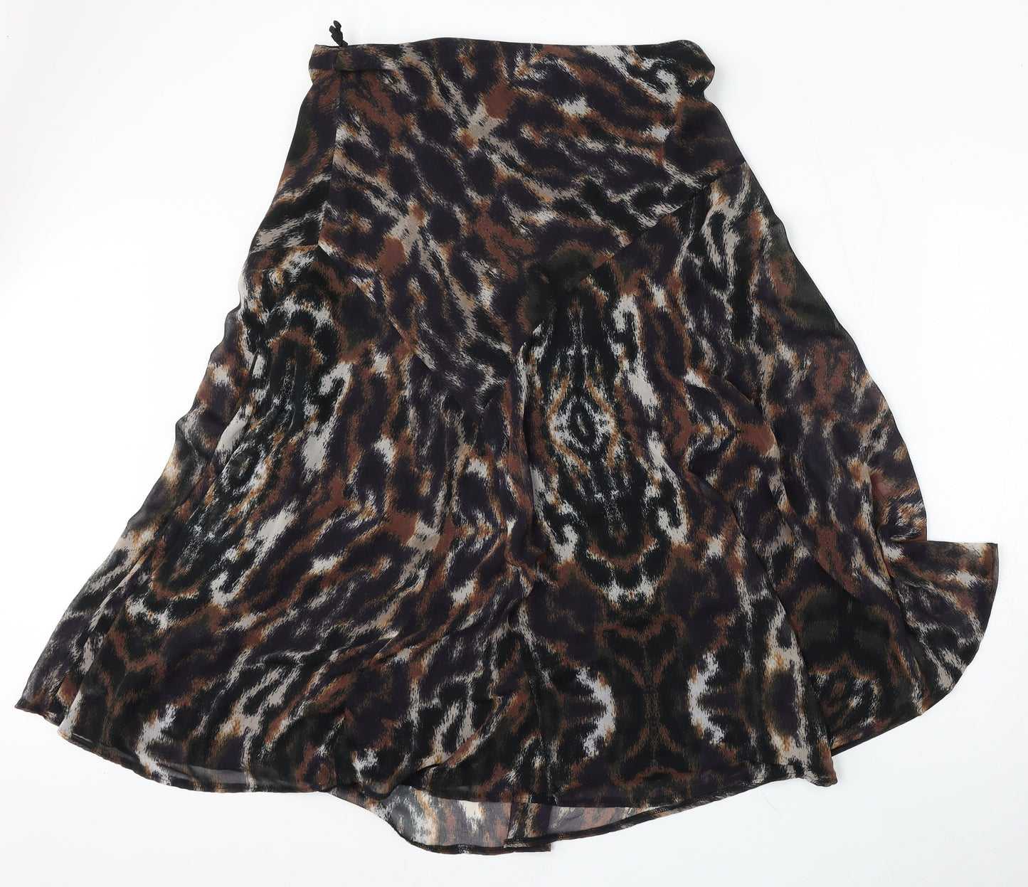Marks and Spencer Womens Multicoloured Geometric Polyester Skater Skirt Size 16
