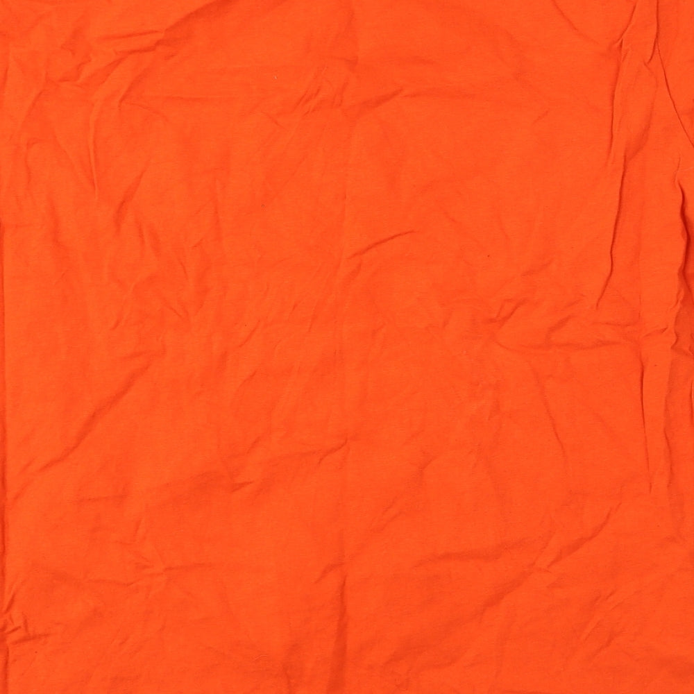 Matalan Mens Orange  Cotton  T-Shirt Size 2XL Round Neck
