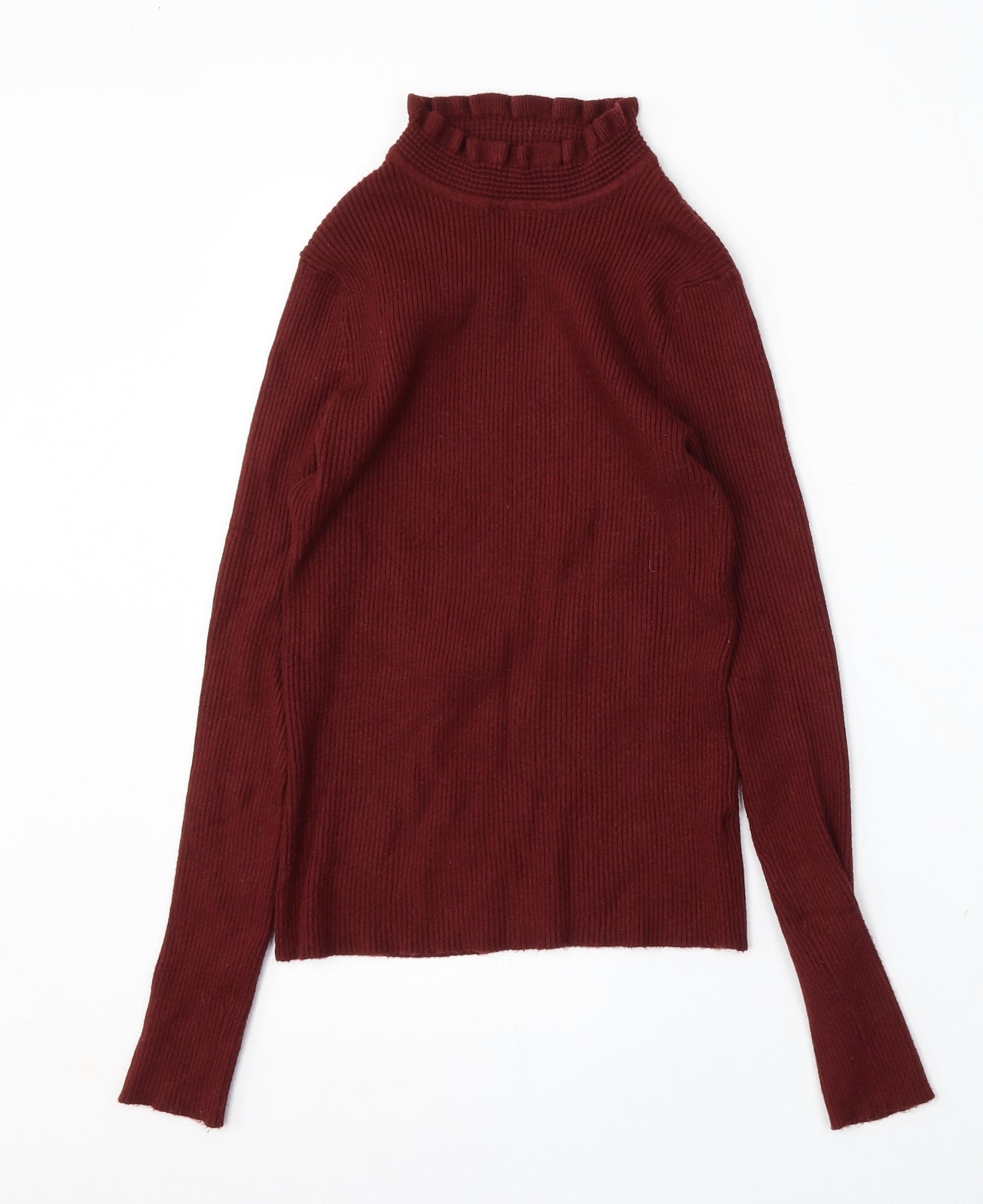 Atmosphere Womens Red Round Neck  Viscose Pullover Jumper Size 12