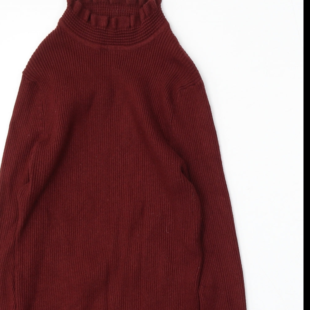 Atmosphere Womens Red Round Neck  Viscose Pullover Jumper Size 12